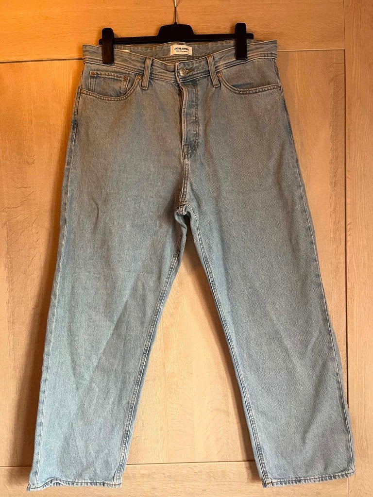 baggy jeans alex lichtblauw jack jones w33 L 32, Kleding | Heren, Ophalen of Verzenden, Gedragen, W33 - W34 (confectie 48/50)