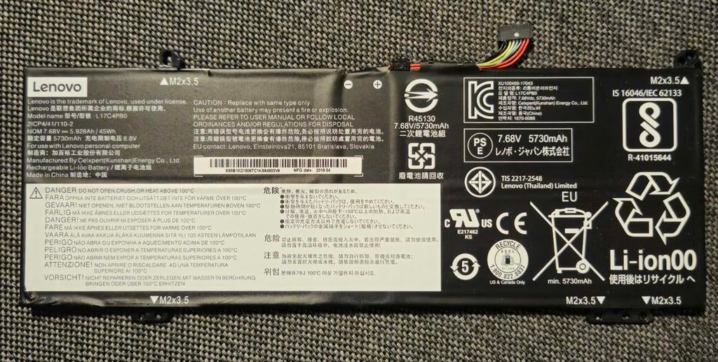Batterie Lenovo L17C4PB0, Enlèvement ou Envoi