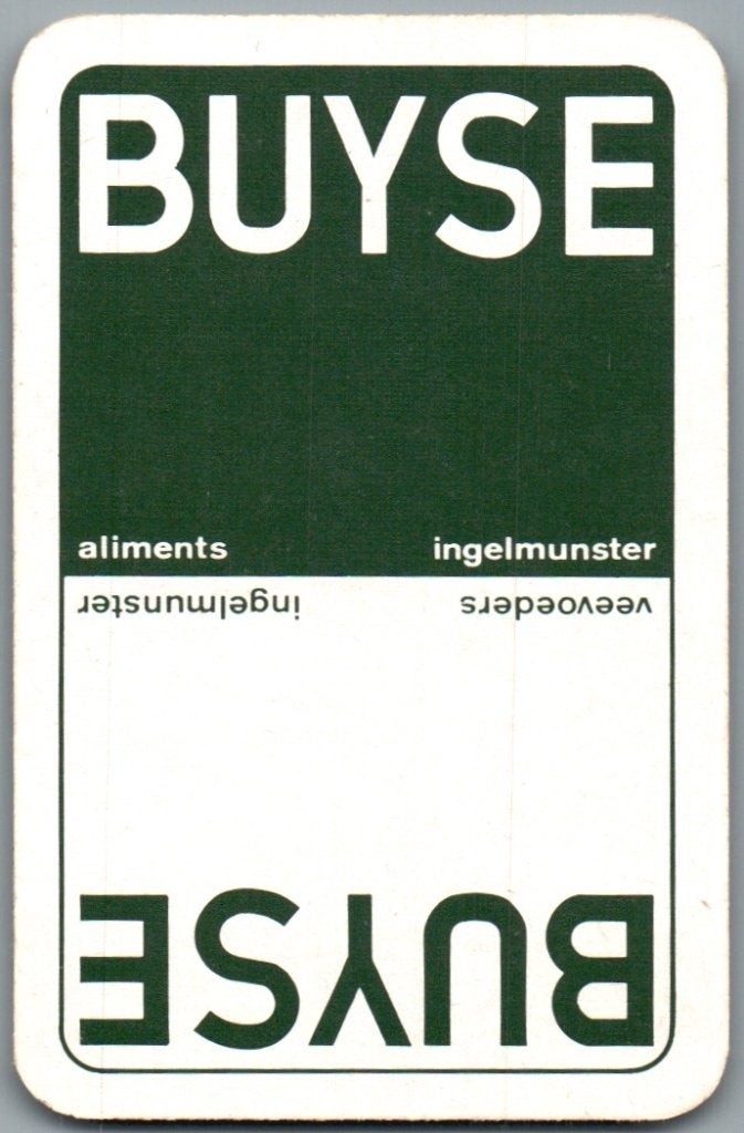 speelkaart - LK16339 - veevoeder Buyse, Ophalen of Verzenden, Zo goed als nieuw, Speelkaart(en)