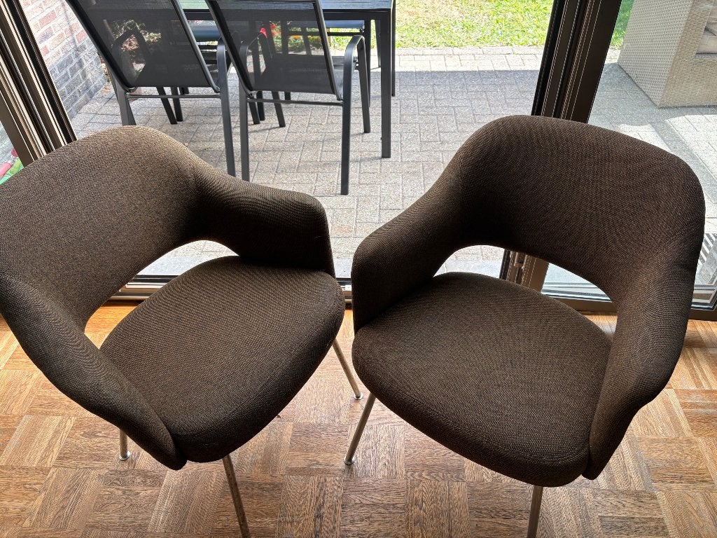 2 vintage Cera designstoelen, Ophalen, Gebruikt, Twee, Bruin