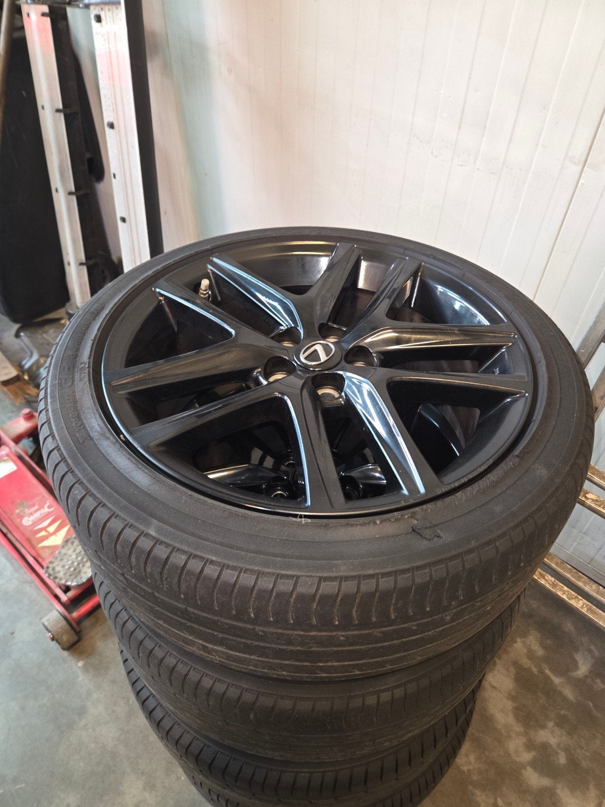4 jantes lexus en 5x100 215/45R17 ET45 5x114, Autos : Pièces & Accessoires, Pneus et Jantes, 215 mm, Véhicule de tourisme, Pneus été