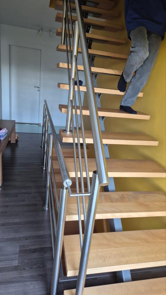 Trapleuning en balustrade in rvs, Doe-het-zelf en Bouw, Ladders en Trappen, Ophalen
