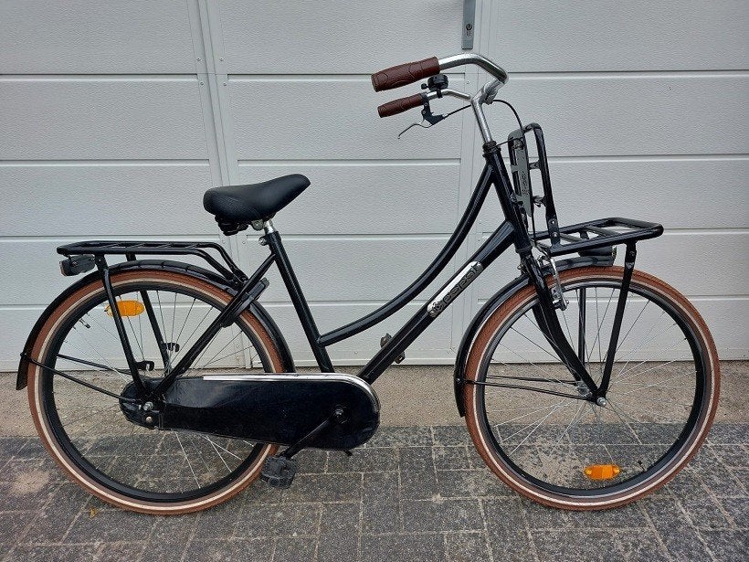 26 inch urban fiets , kader 47 cm in zeer goede staat, Ophalen, Zo goed als nieuw, Terugtraprem, Handrem