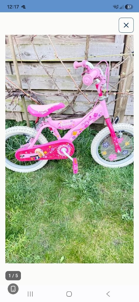 Kinderfiets, Ophalen, Gebruikt, Velgrem, Zijwieltjes