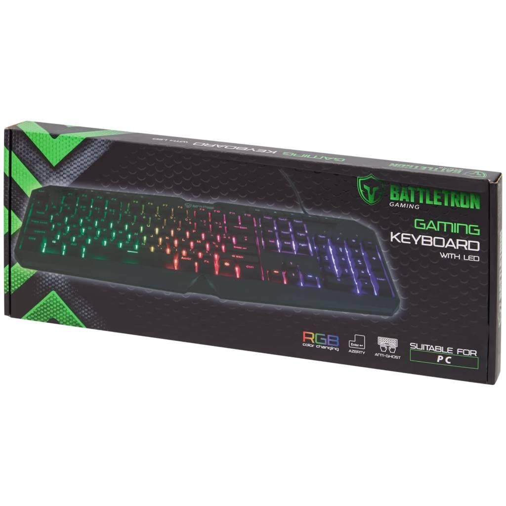 LED Gaming Keyboard AZERTY, Computers en Software, Gaming toetsenbord, Ophalen of Verzenden, Batteletron, Bedraad