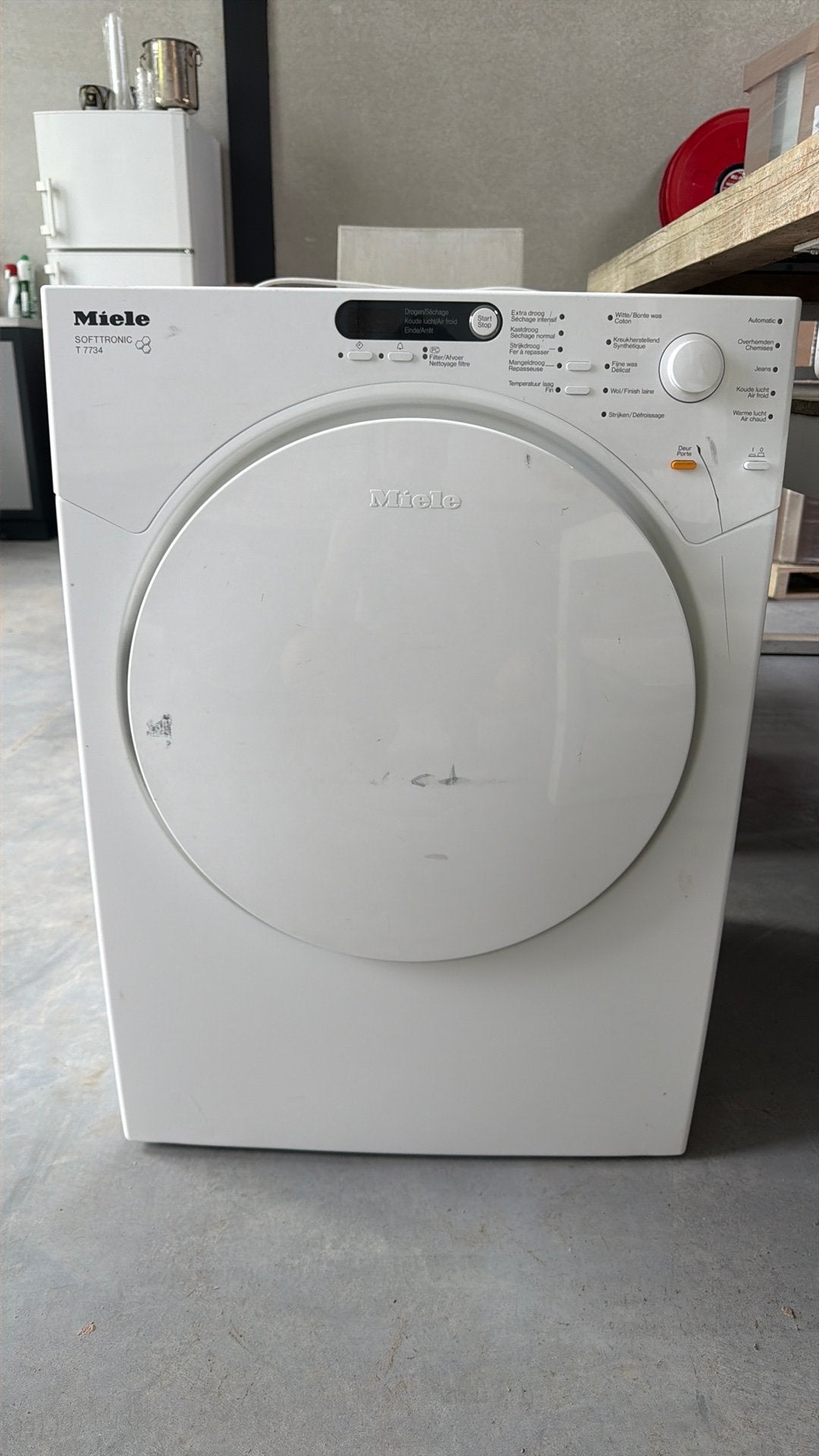 Miele softronic T7734, Elektronische apparatuur, Ophalen, Gebruikt, Luchtafvoer, Anti-kreukfase