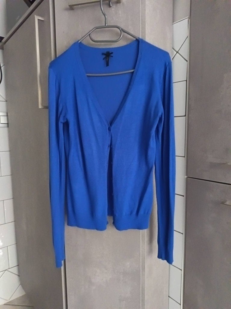 VEST (2) blauw M/L, Ophalen of Verzenden, Zo goed als nieuw, Blauw