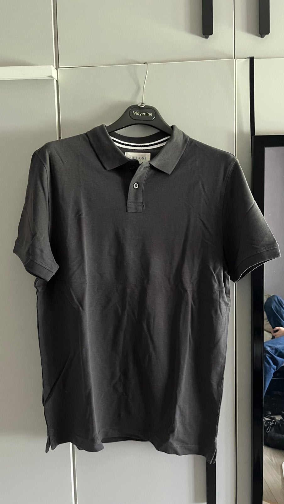 Donker grijze polo, Vêtements | Hommes, Polos, Enlèvement, Comme neuf, Taille 48/50 (M), Gris