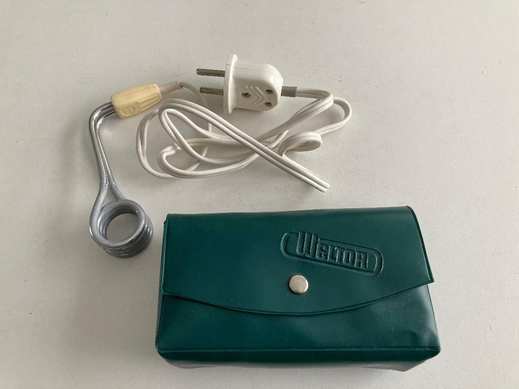 Vintage elektrische reis dompelaar " Weltor "voor warm water, Caravans en Kamperen, Kampeeraccessoires, Ophalen of Verzenden, Gebruikt