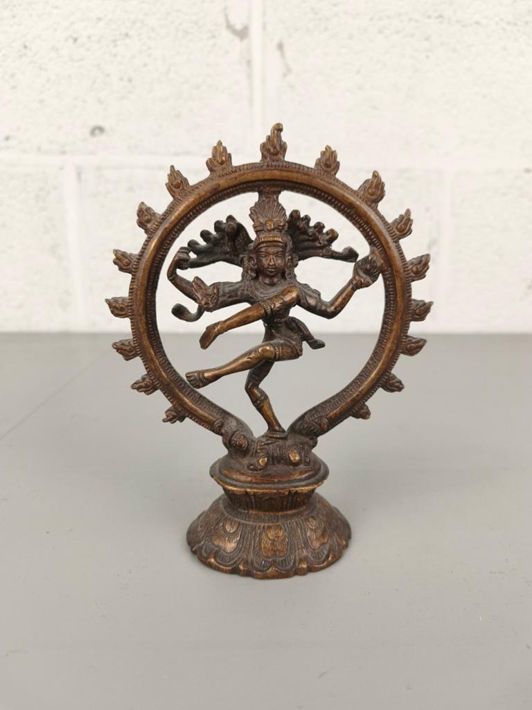 Bronzen boeddha beeldje Shuva Nataraja, Antiek en Kunst, Ophalen of Verzenden