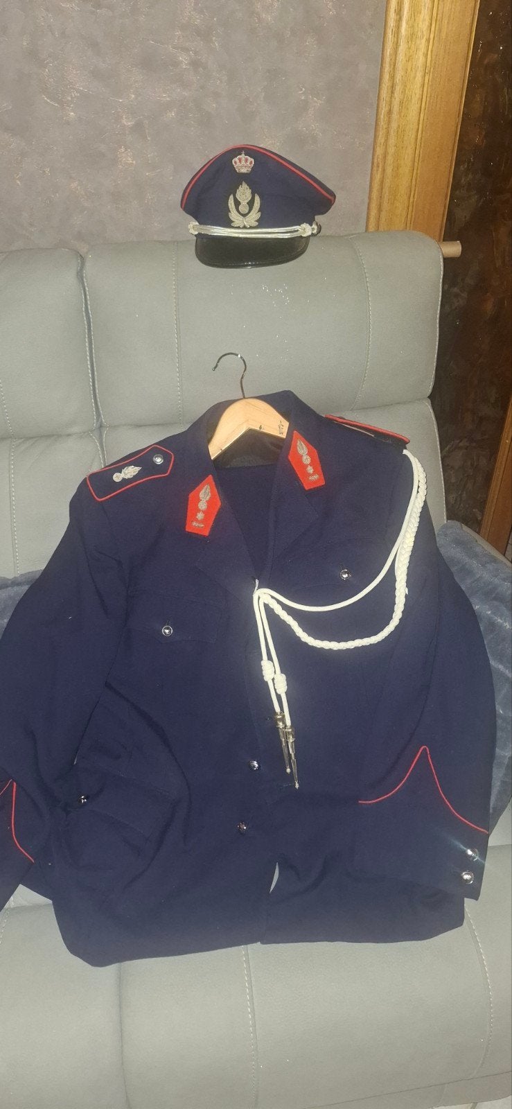 Belgique_Uniforme Adjudant-Chef Gendarmerie/ Rijkswacht, Verzamelen, Ophalen of Verzenden, Rijkswacht, Kleding of Schoenen