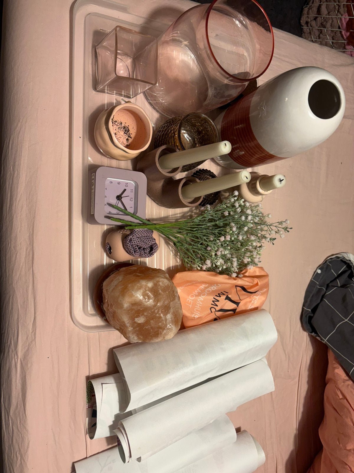 Decoratieve spullen (voor op kot), Huis en Inrichting, Ophalen, Zo goed als nieuw, Roze