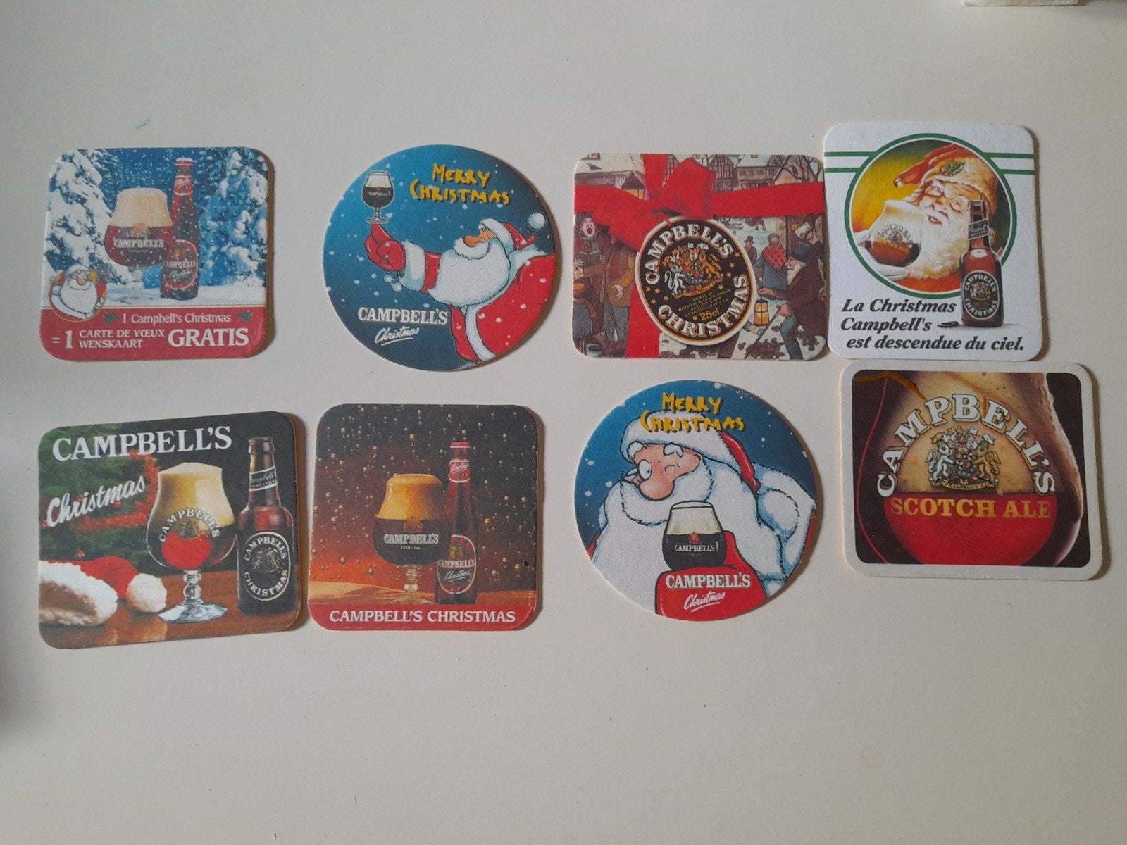 7 sous-verres à bière Campbell's, Enlèvement ou Envoi