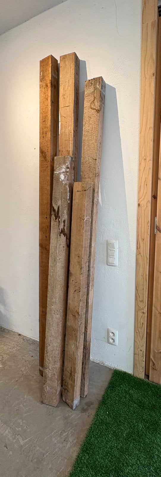 Gratis hout steunbalken, Ophalen, Gebruikt