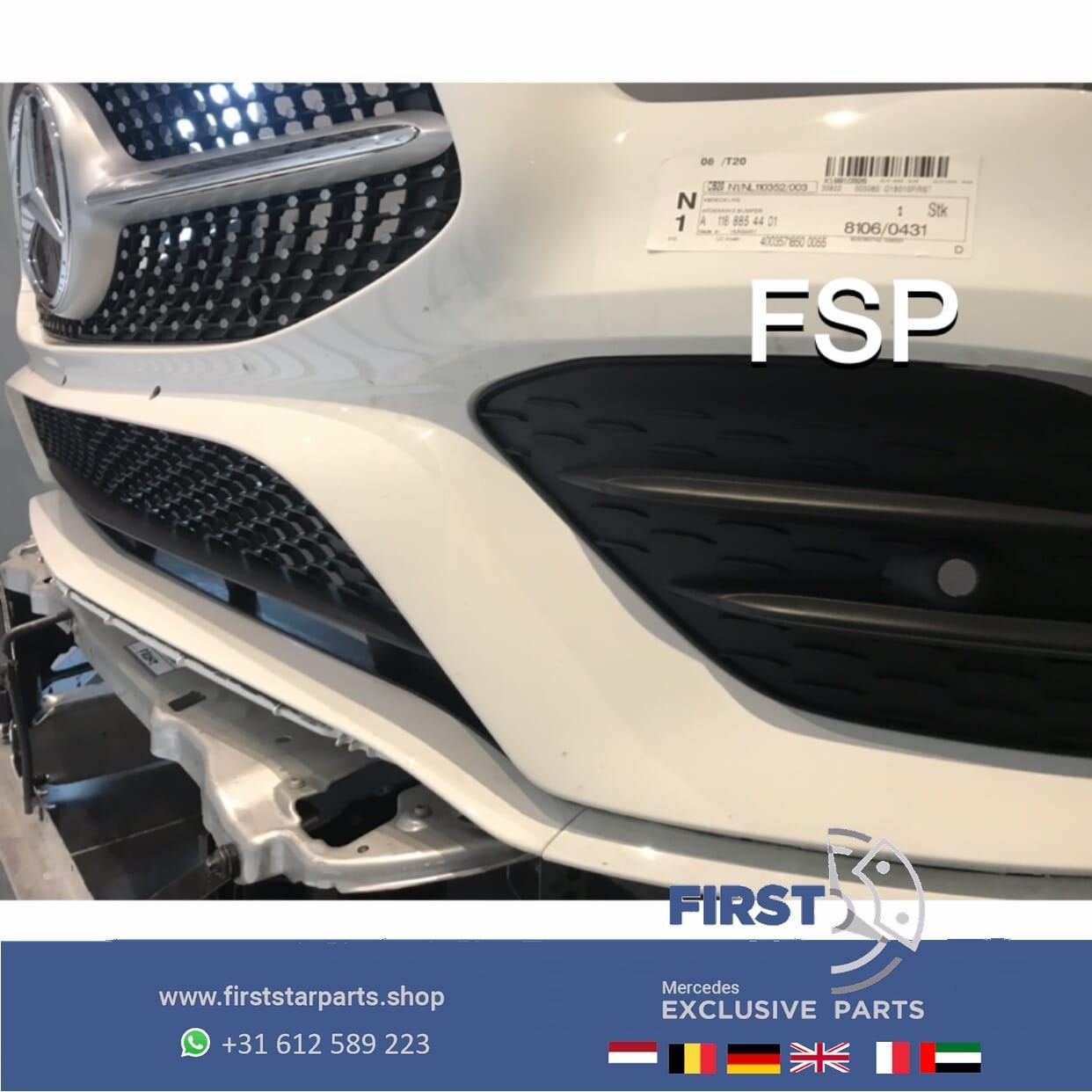 W118 C118 X118 CLA AMG LINE VOORBUMPER COMPLEET + DIAMOND GR, Utilisé, -, Avant, -
