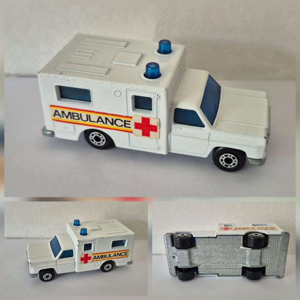 Matchbox 41-C 1977 Ambulance, Ophalen of Verzenden, Gebruikt, Auto