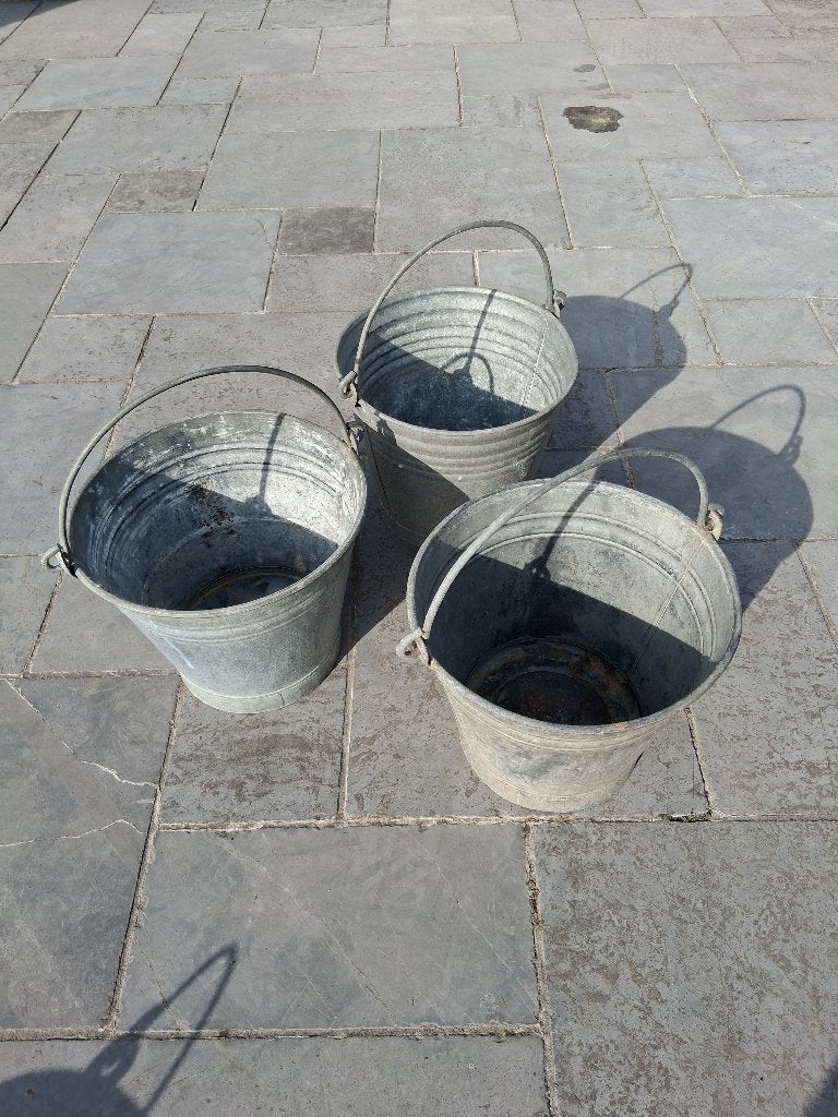 ZINKEN EMMER 4 X, Huis en Inrichting, Emmers, Ophalen