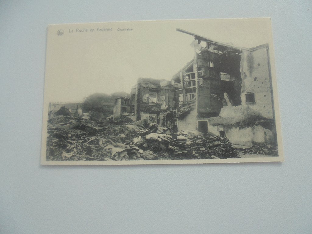 la roche en ardenne-ruines 1940-45-chantraine, Enlèvement ou Envoi, 1940 à 1960, Non affranchie, Luxembourg
