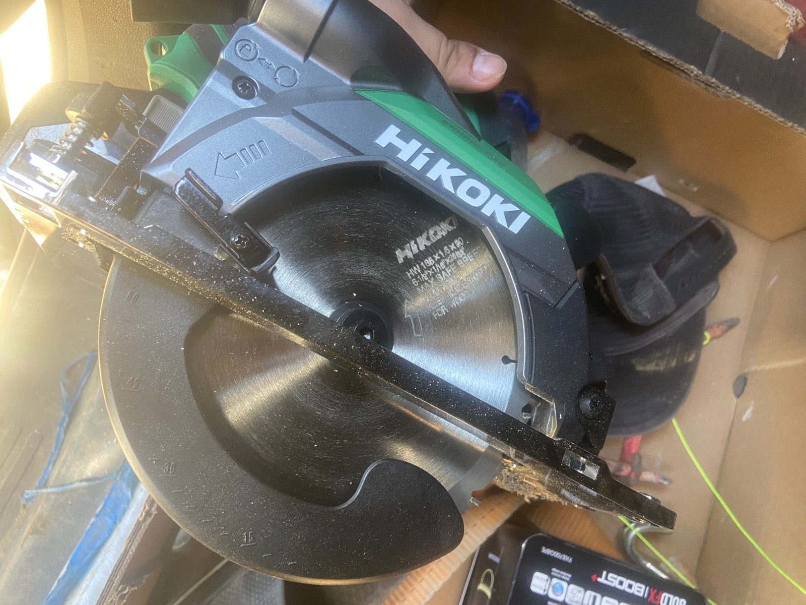 HiKOKI C1806DB 18V borstelloze accu-cirkelzaag, Bricolage & Construction, Outillage | Scies mécaniques, Enlèvement, Comme neuf