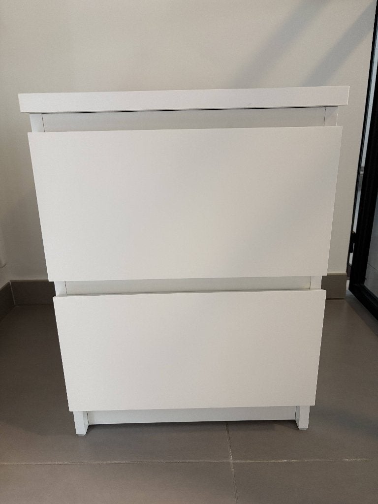 Nachtkastje Ikea Malm, Comme neuf, Moins de 45 cm, Enlèvement, 55 à 70 cm