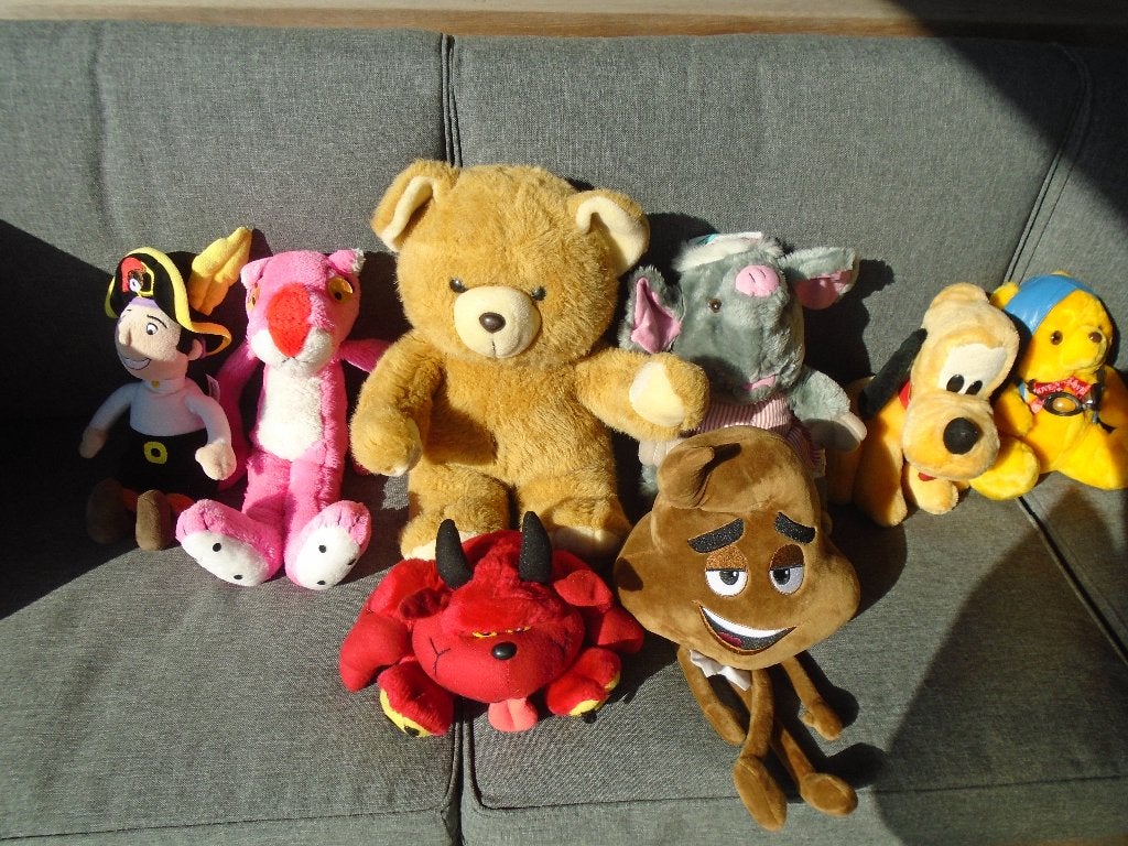 knuffels, Kinderen en Baby's, Speelgoed | Knuffels en Pluche, Ophalen of Verzenden, Gebruikt, Meerkleurig, Overige typen
