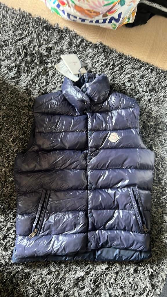 Body warmer Moncler bleu marine taille M, Enlèvement ou Envoi, Comme neuf, Taille 48/50 (M)