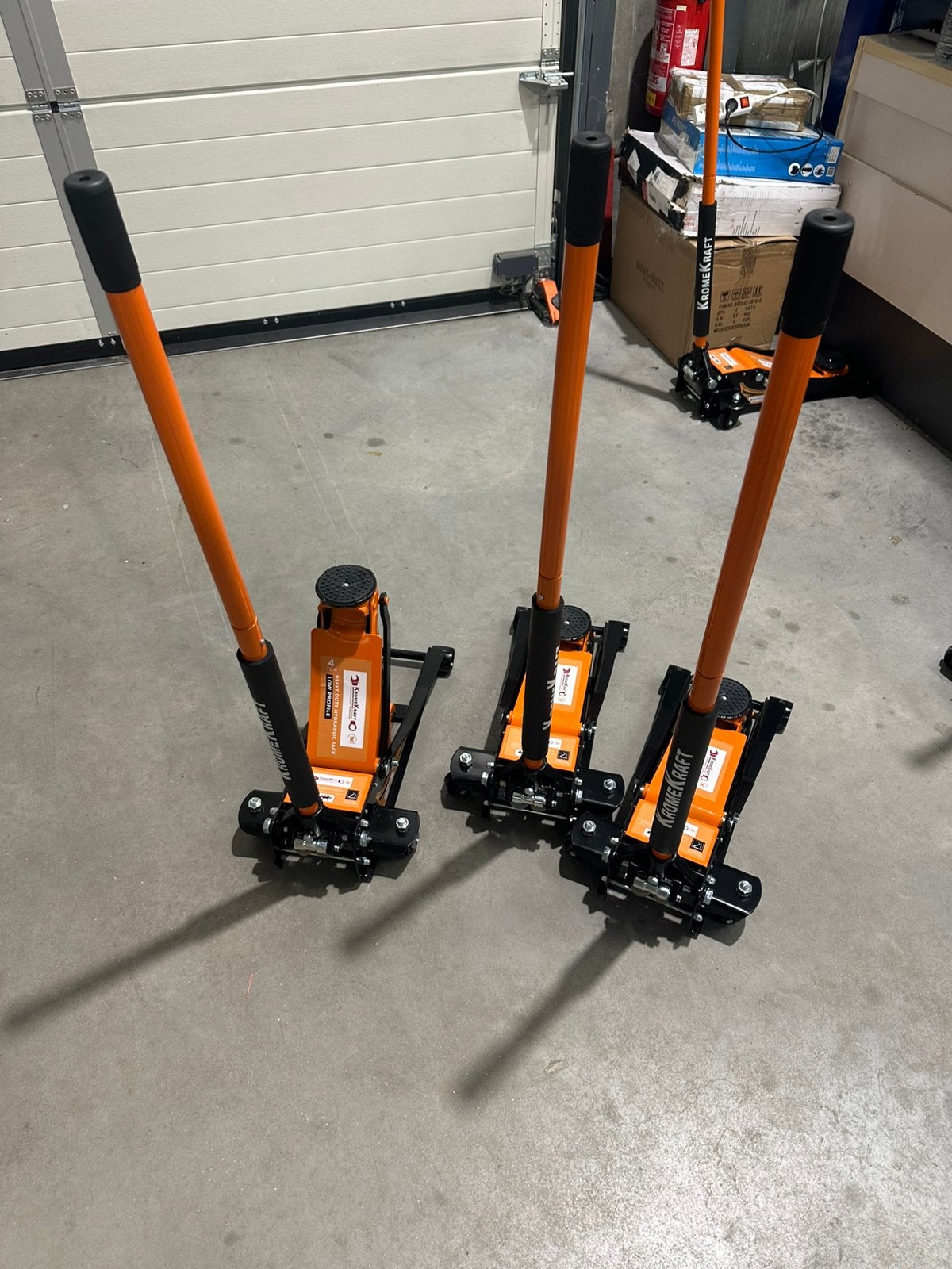 NIEUW Autokrik 4 Ton Dubbel Hydraulische Pomp, Auto diversen, Krikken, Ophalen, Zo goed als nieuw