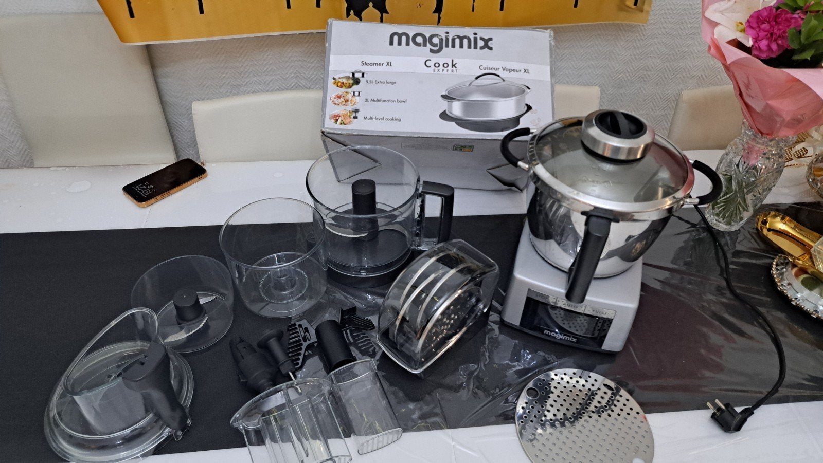 Magimix cook expert robot cuiseur vapeur hachoir, Electroménager, Enlèvement ou Envoi, Utilisé