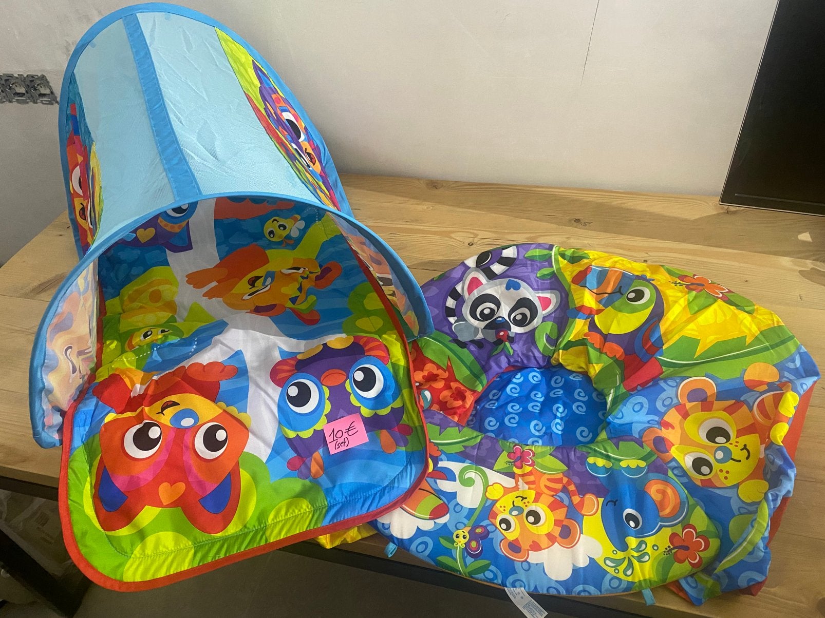Speeltunnel + zeteltje opblaasbaar, Kinderen en Baby's, Ophalen, Zo goed als nieuw