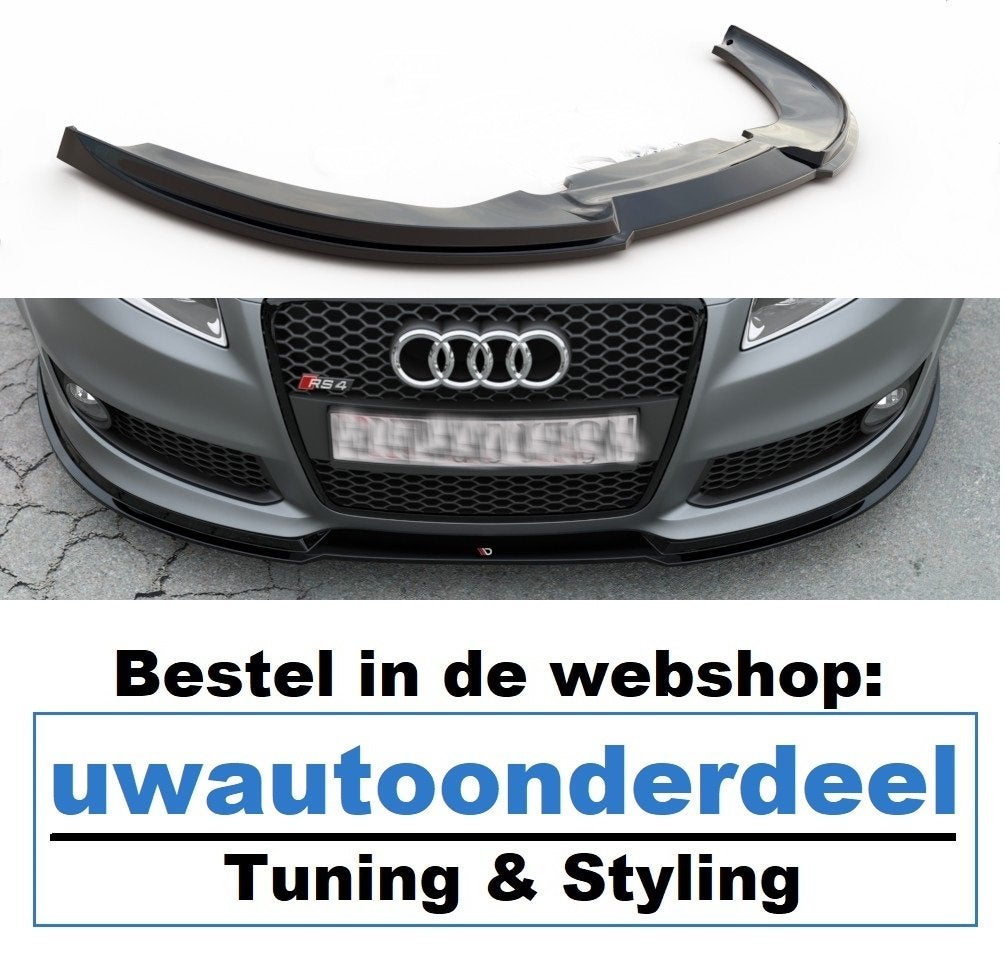 Maxton Design Audi RS4 B7 Spoiler Voorspoiler A4, Envoi