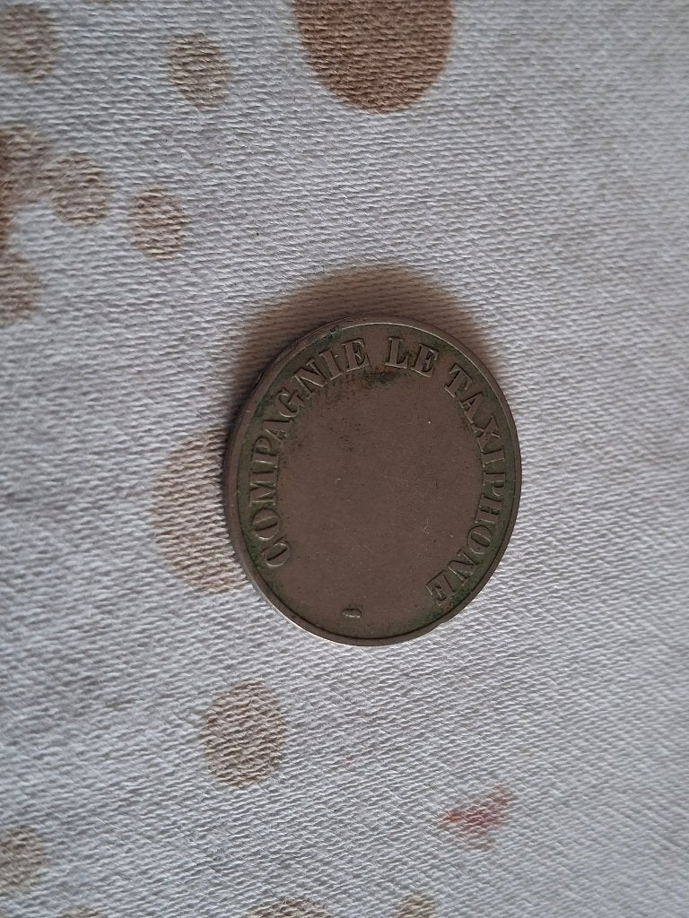 Vintage Jeton penning Compagnie le Taxiphone, Postzegels en Munten, Penningen en Medailles, Ophalen of Verzenden, Overige materialen