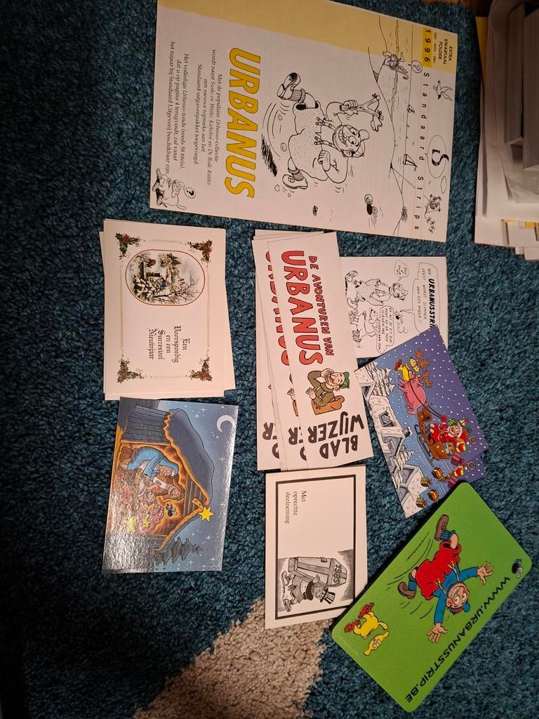 Urbanus folder,kaartjes, muismat, sticker, Ophalen of Verzenden