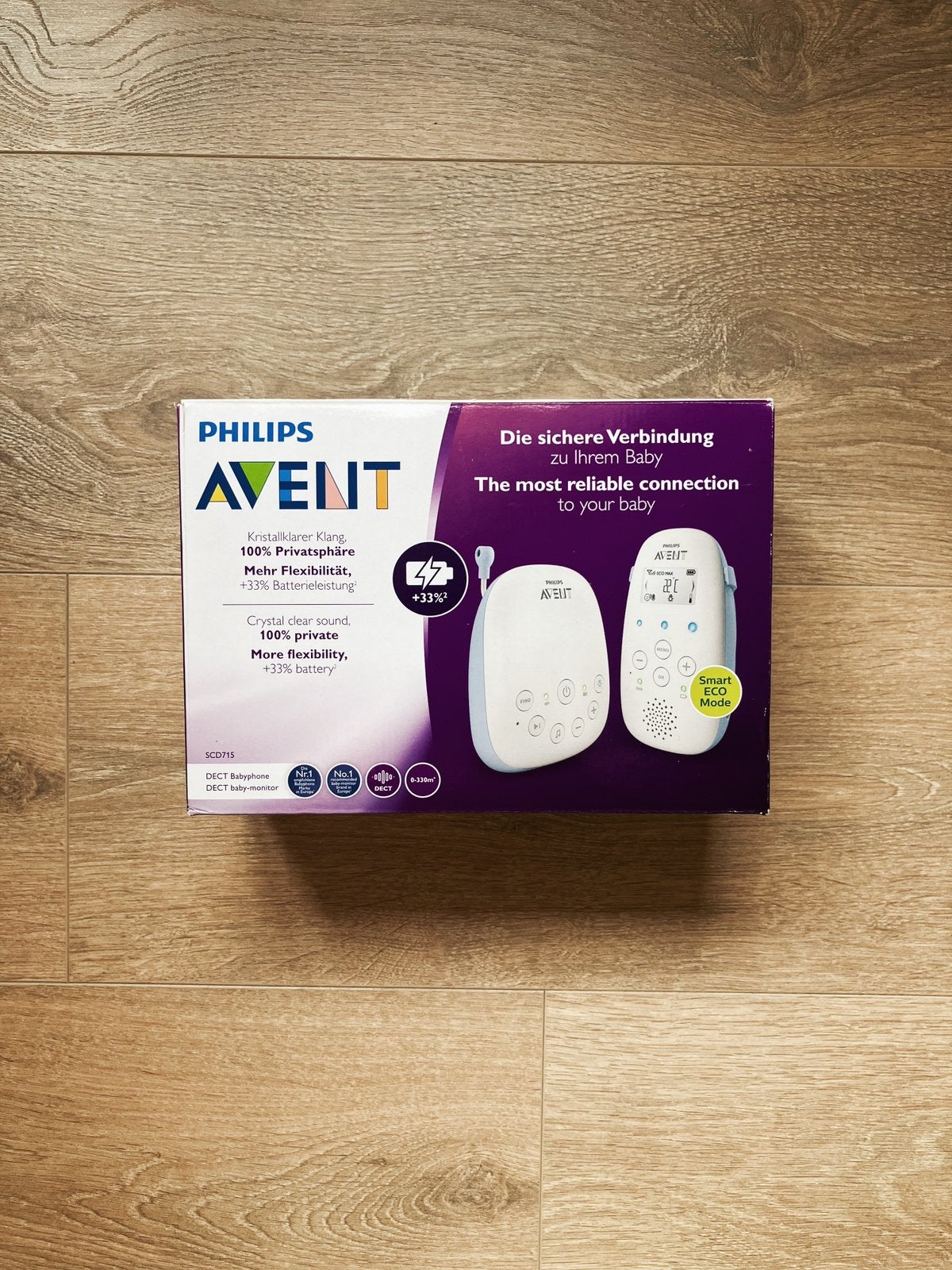 Babyfoon Philips Avent, Ophalen, Gebruikt, 250 meter of meer, Digitaal