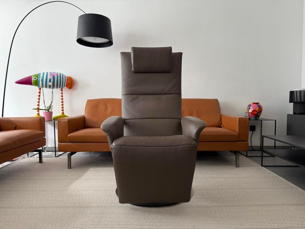 2x JORI Felini Relax Mono-Move (L/Maxi), Huis en Inrichting, Fauteuils, Ophalen of Verzenden, Zo goed als nieuw, Leer, Leolux durlet benz vitra hukla stressless minotti fritz hansen