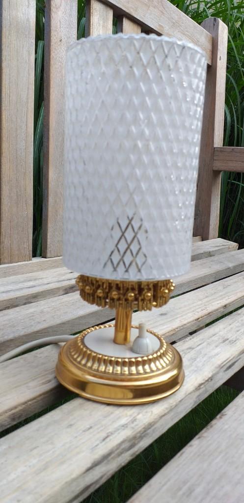 vintage tafellampje, Ophalen, Vintage, Zo goed als nieuw, Glas
