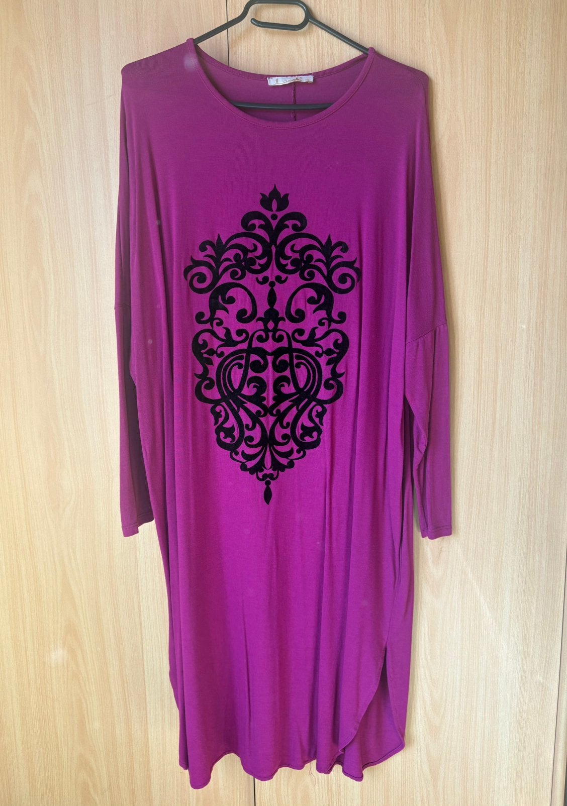 Paarse tuniek/jurk, Enlèvement, Comme neuf, Violet, Robe