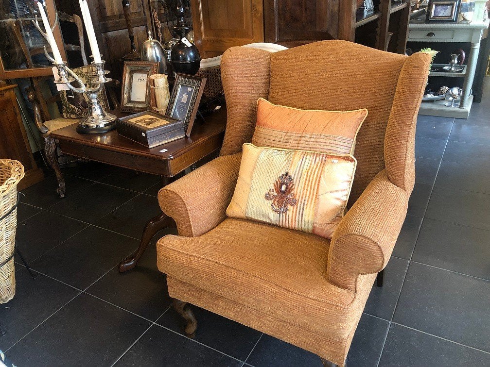 nieuwe stoffen fauteuil - oorfauteuil zetel flamant KORTING, Huis en Inrichting, Ophalen, Nieuw, 75 tot 100 cm, Stof