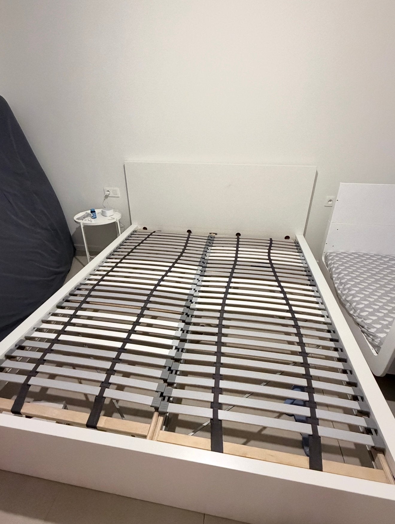 IKEA Malm bed frame, Ophalen, Gebruikt, Wit, Tweepersoons