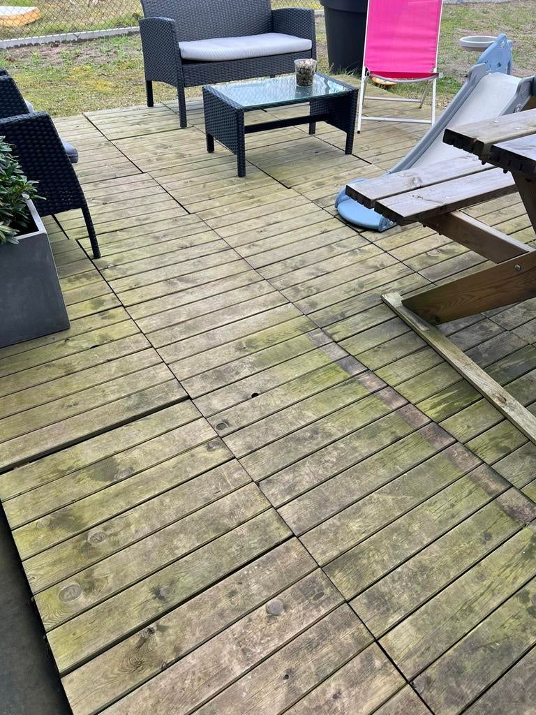 Houten terrastegels, Ophalen, Terrastegels