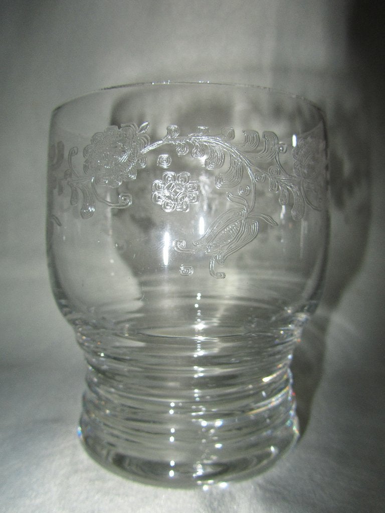 9 antieke glazen bekers met guilloche: bloemendecoratie!, Antiek en Kunst, Ophalen of Verzenden