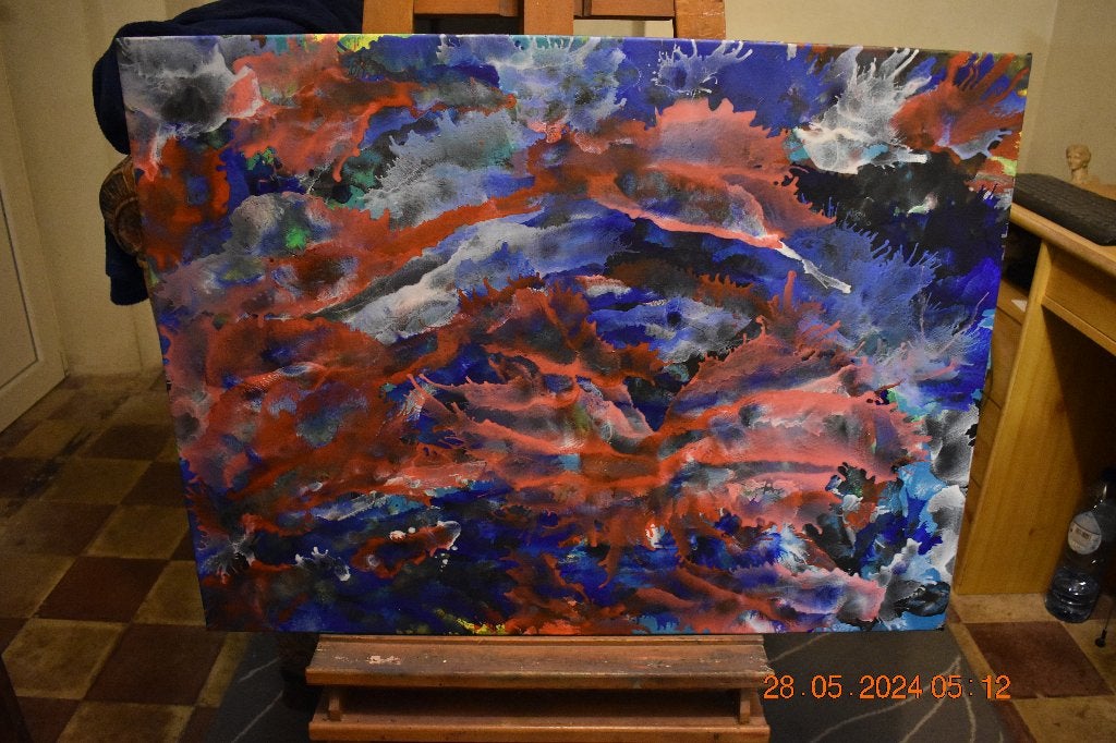 Abstract painting, series no (52) by joky kamo, Enlèvement