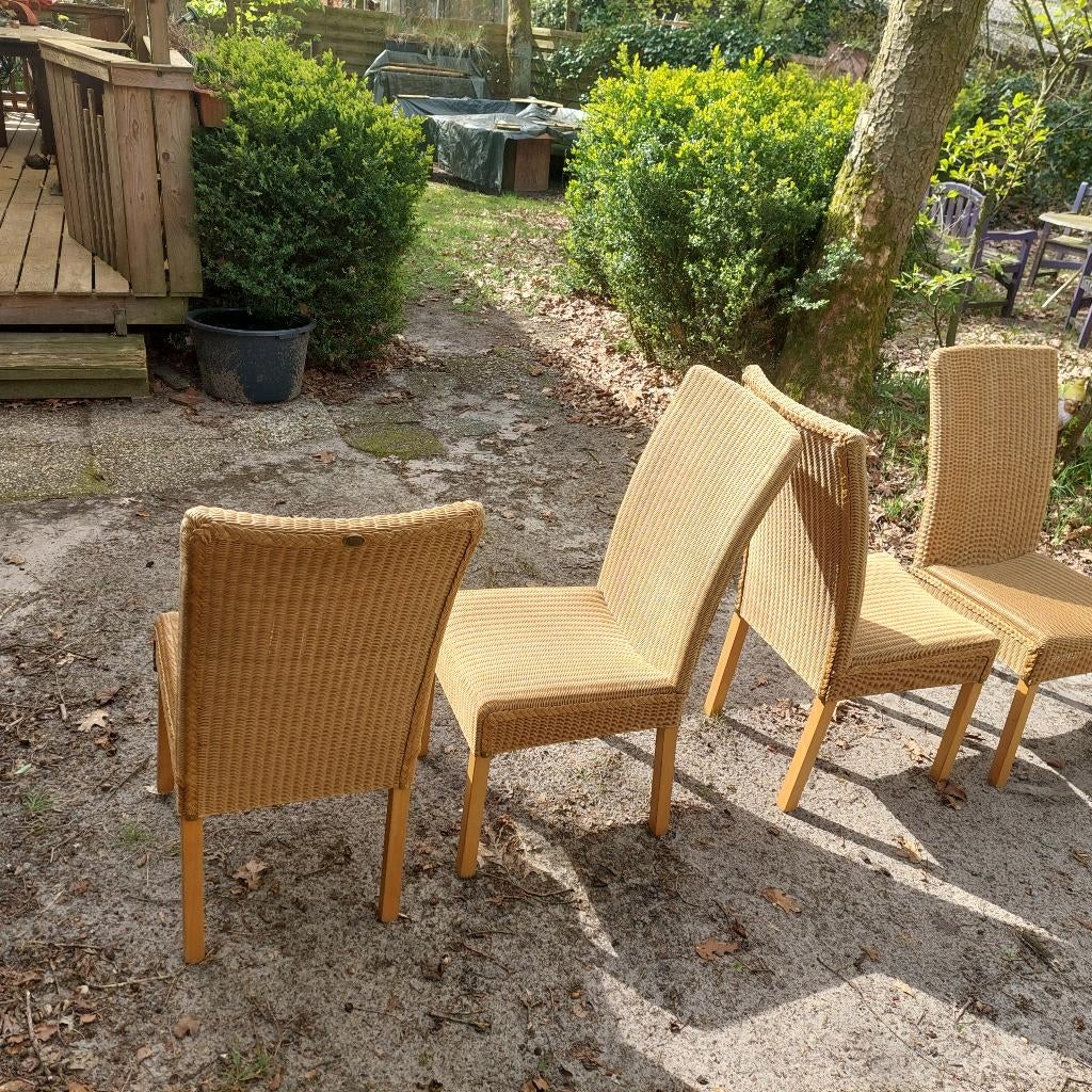 Chaises Lloyd Loon. Salle à manger, véranda, salon, Maison & Meubles, Enlèvement, Comme neuf, Lloyd loom, 4 à 6 chaises
