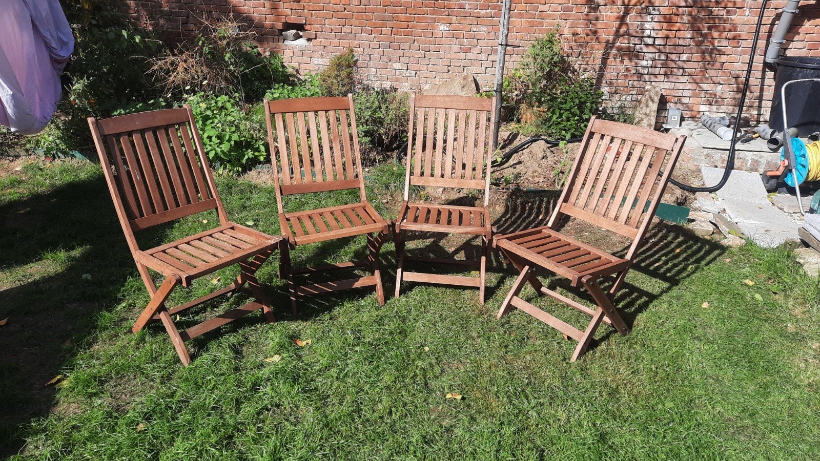Tuinstoelen tropisch hout, Jardin & Terrasse, Enlèvement, Bois