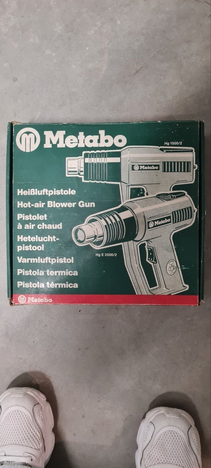heteluchtpistool, Ophalen