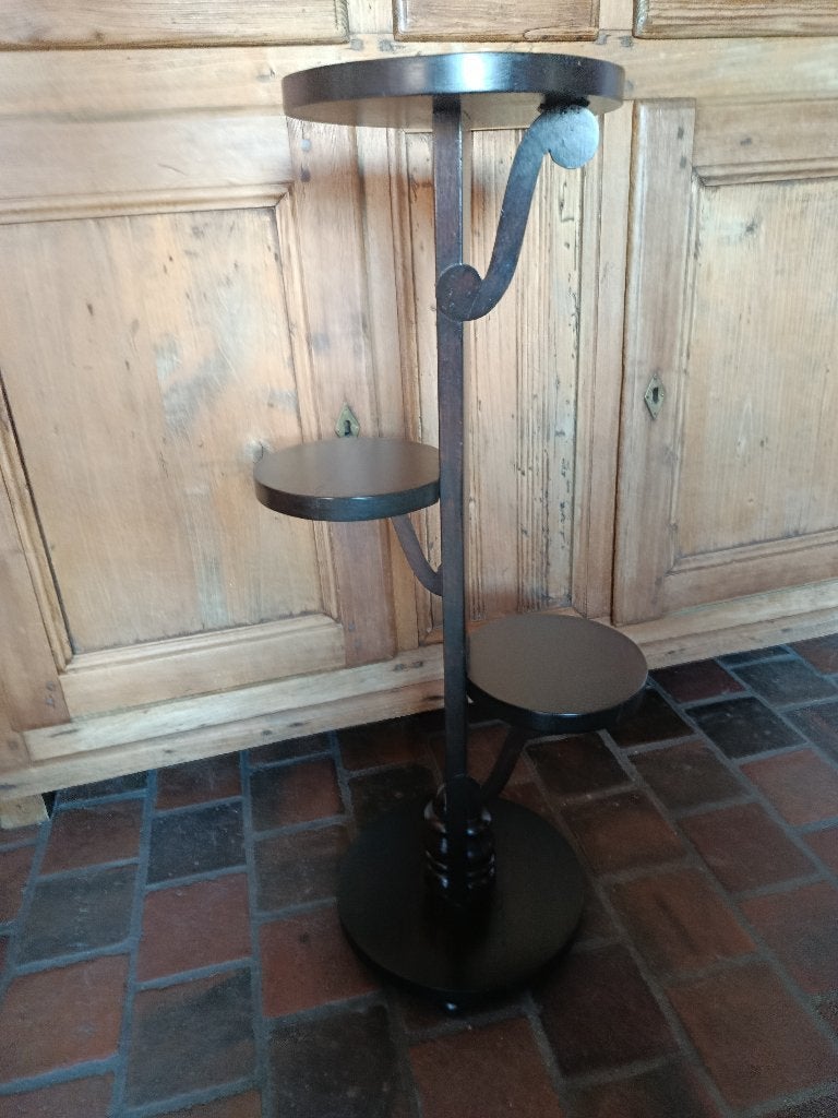 sellette guéridon porte-plantes vintage à trois plateaux, Maison & Meubles, Accessoires pour la Maison | Colonnes & Piliers, Enlèvement