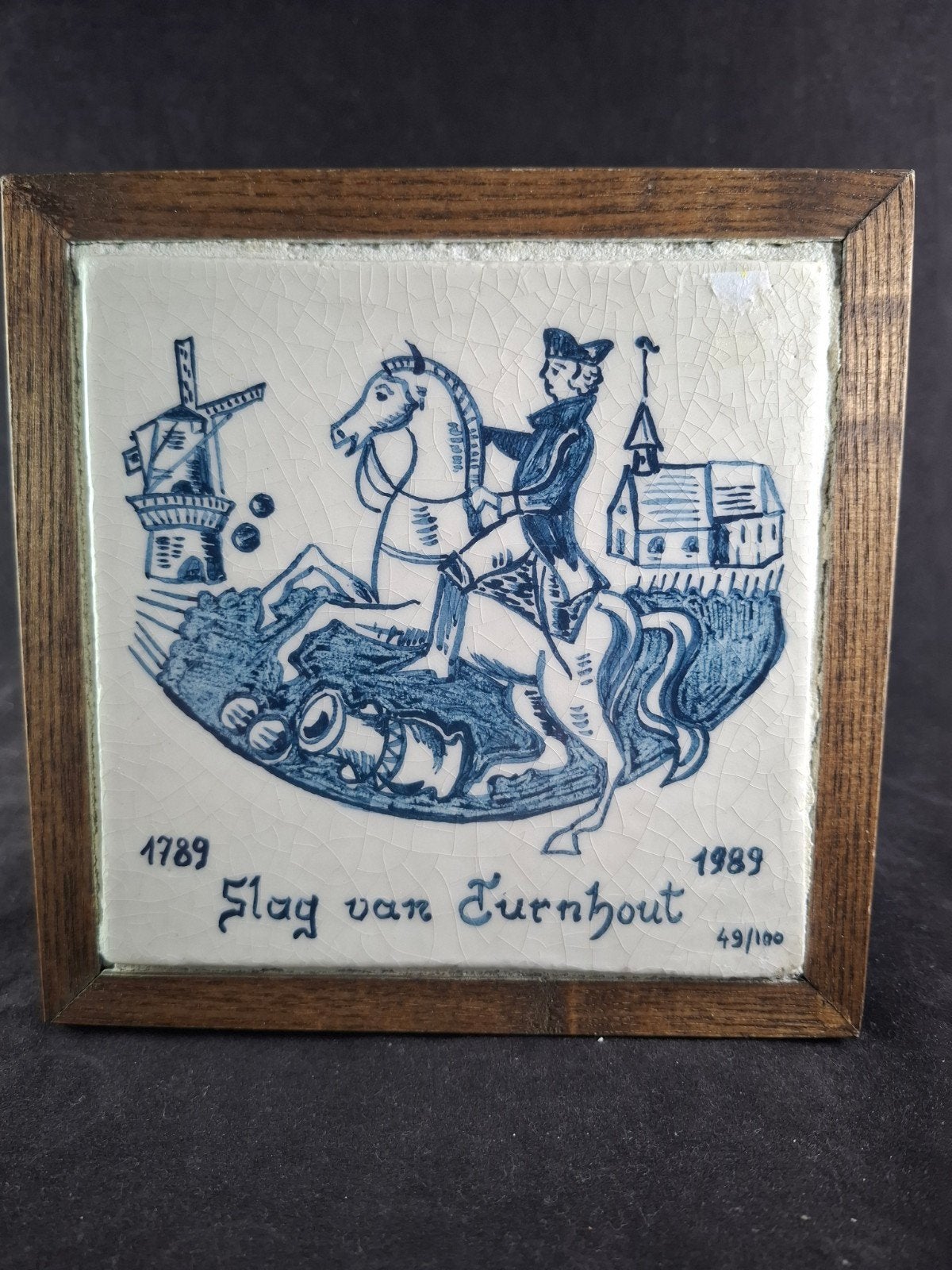 Zeldzame Herdenkingstegel "Slag van Turnhout" (1789–1989), Enlèvement ou Envoi
