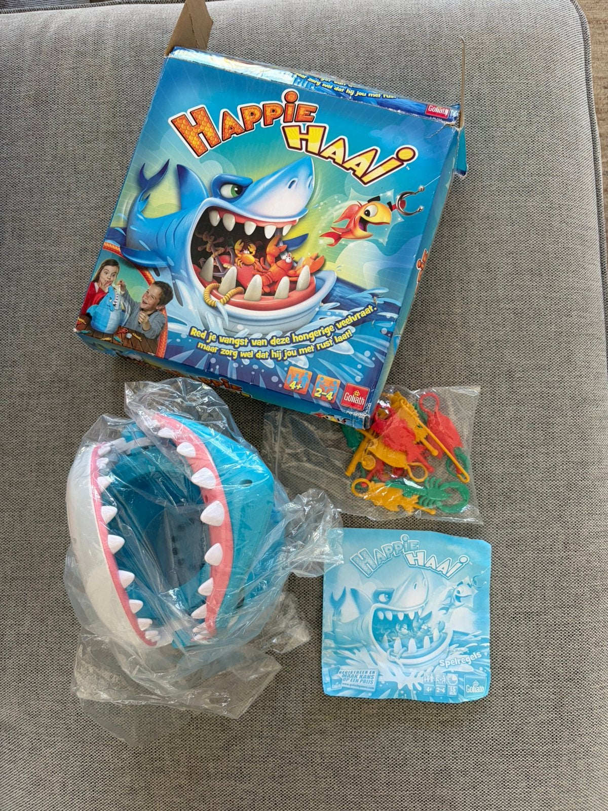Happie Haai 4 jaar, Ophalen