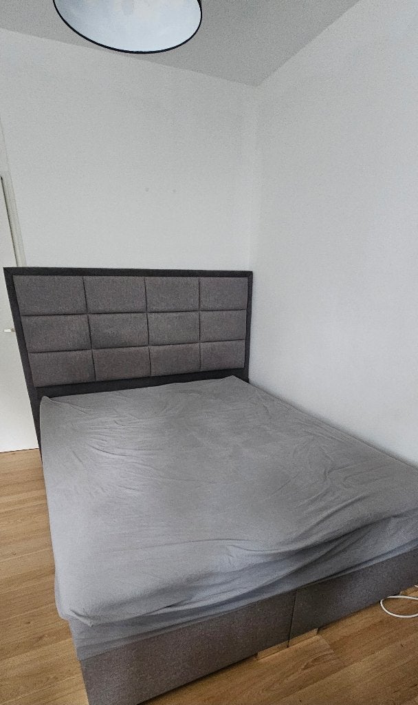 Boxspring 160x200 Leen Bakker, Huis en Inrichting, Slaapkamer | Boxsprings, Ophalen, Tweepersoons, Zo goed als nieuw, 200 cm