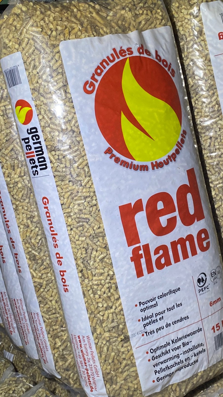 Pellets, Enlèvement