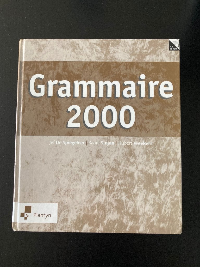 Grammaire 2000, Boeken, Ophalen